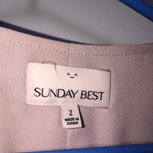 ARITZIA: Lavender Floral Butterfly Sleeve Dress - Picture 6 of 6